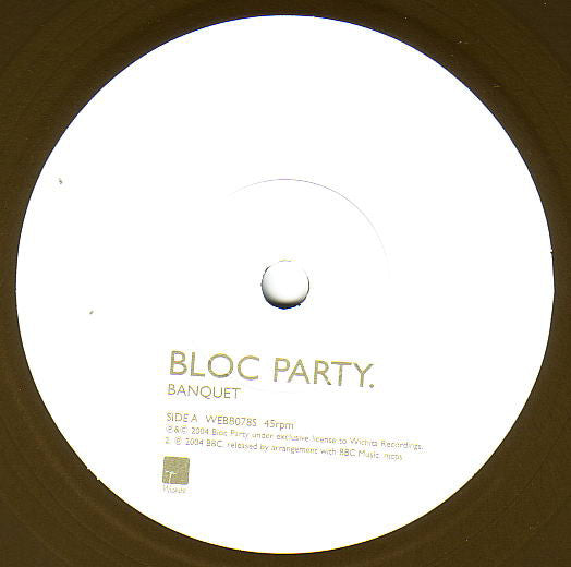 Bloc Party : Banquet (7", Single, Bro)