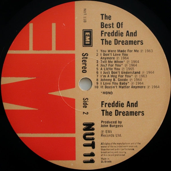 Freddie & The Dreamers : The Best Of Freddie And The Dreamers (LP, Comp)