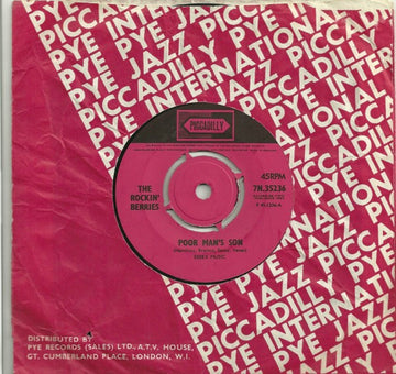 The Rockin' Berries : Poor Man's Son (7", Pus)