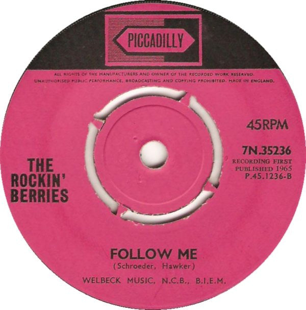 The Rockin' Berries : Poor Man's Son (7", Pus)