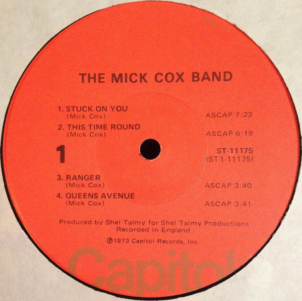 The Mick Cox Band : The Mick Cox Band (LP)