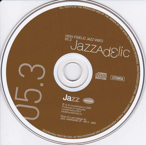 Various : Jazzadelic 05.3 High-Fidelic Jazz Vibes (CD, Comp, Promo)