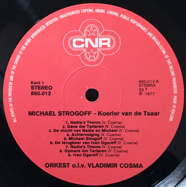 Vladimir Cosma : Michael Strogoff (Original Soundtrack/Koerier Van De Tsaar) (LP, Album)