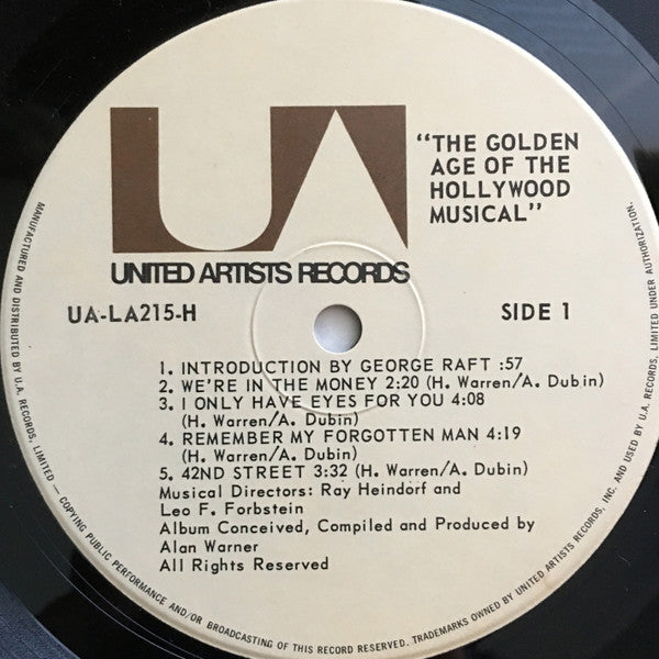 Various : The Golden Age Of The Hollywood Musical (LP, Comp, Gat)
