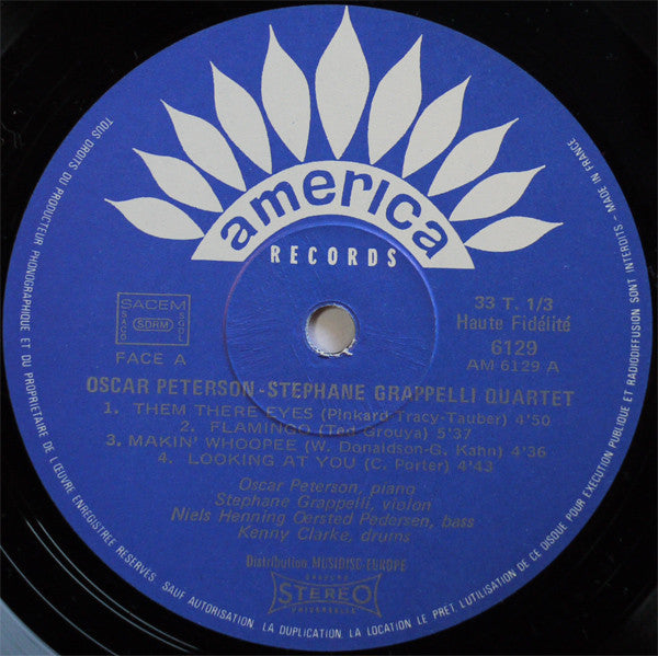 Oscar Peterson - Stéphane Grappelli Quartet Featuring Niels-Henning Ørsted Pedersen - Kenny Clarke : Oscar Peterson - Stéphane Grappelli Quartet Vol. 1 (LP, Album, Gat)