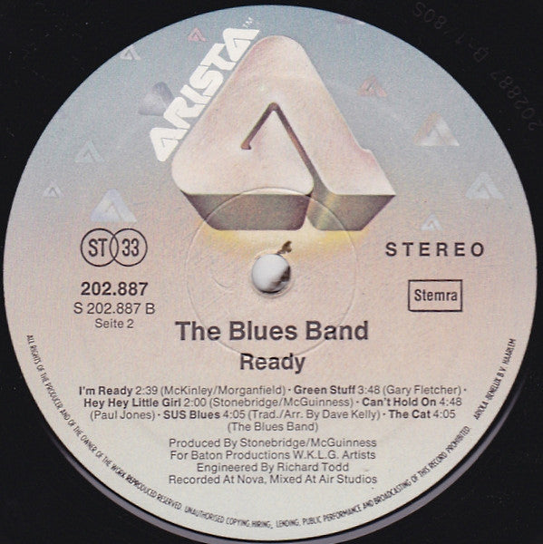 The Blues Band : Ready (LP, Album)