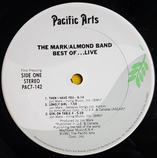Mark-Almond : Best Of ... Live (LP)