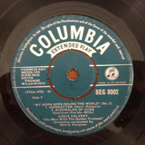 Eddie Calvert : My Horn Goes Round The World (No. 2) (7", EP, Mono)