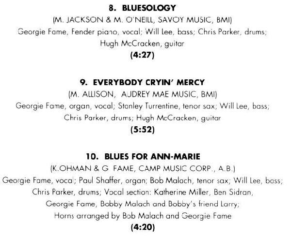 Georgie Fame : The Blues And Me (CD)