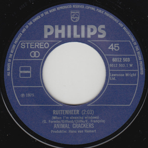 Animal Crackers (3) : Ruitenheer / Blues For George (7")