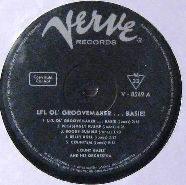 Count Basie Orchestra : Li'l Ol' Groovemaker ... Basie! (LP, Album, Mono)