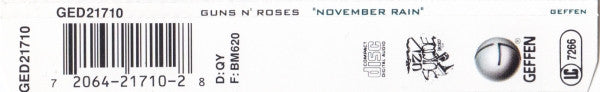 Guns N' Roses : November Rain (CD, Maxi)