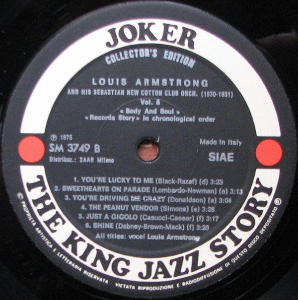 Louis Armstrong And His Sebastian New Cotton Orchestra : Body And Soul 1930-1931 (LP, Comp)