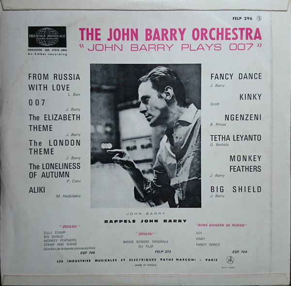 John Barry : John Barry Plays 007 (LP, Comp)
