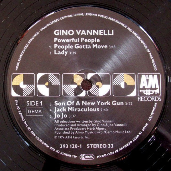 Gino Vannelli : Powerful People (LP, Album, RE)