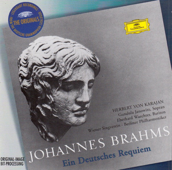 Johannes Brahms, Herbert von Karajan / Gundula Janowitz / Eberhard Wächter / Wiener Singverein - Berliner Philharmoniker : Ein Deutsches Requiem (CD, Album, RE, RM)