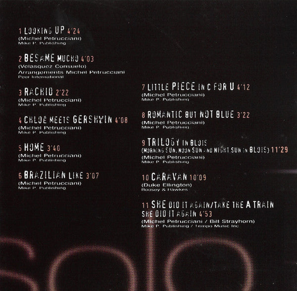Michel Petrucciani : Solo Live (CD, Mas)