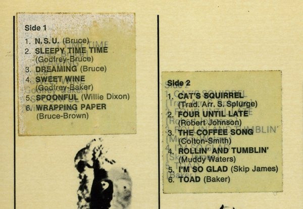 Cream (2) : Fresh Cream (LP, Album)