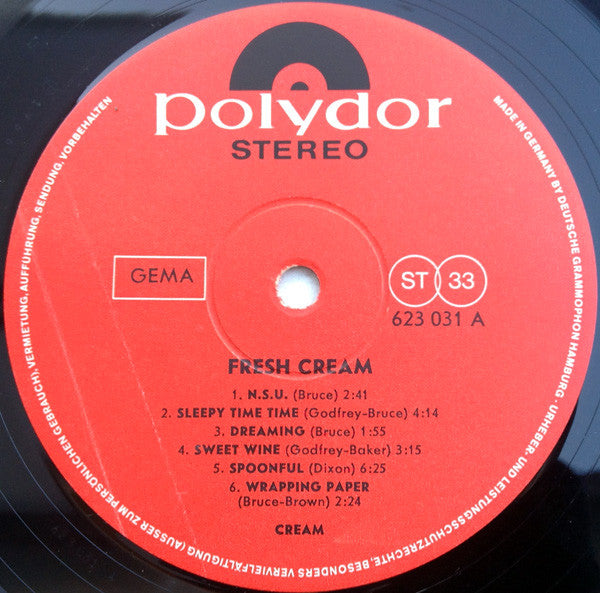 Cream (2) : Fresh Cream (LP, Album)