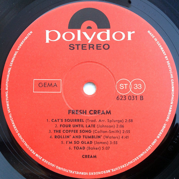 Cream (2) : Fresh Cream (LP, Album)
