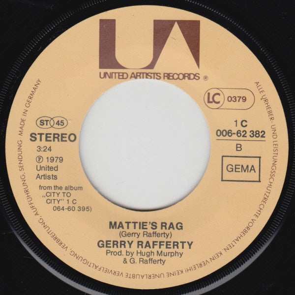 Gerry Rafferty : Home And Dry (7", Single)