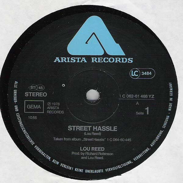 Lou Reed / The Velvet Underground : Street Hassle (12")