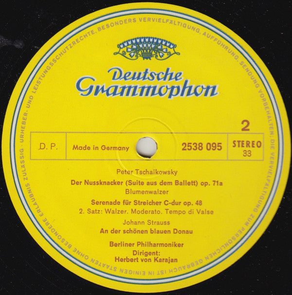 Berlioz*, Chopin* / Douglas*, Delibes*, Sibelius*, Johann Strauss*, Tschaikowsky* — Berliner Philharmoniker, Herbert von Karajan : Grande Valse Brillante (LP, Comp)
