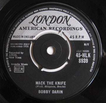 Bobby Darin : Mack The Knife (7", Single, 4-P)