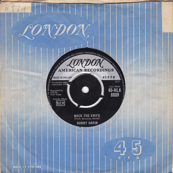 Bobby Darin : Mack The Knife (7", Single, 4-P)