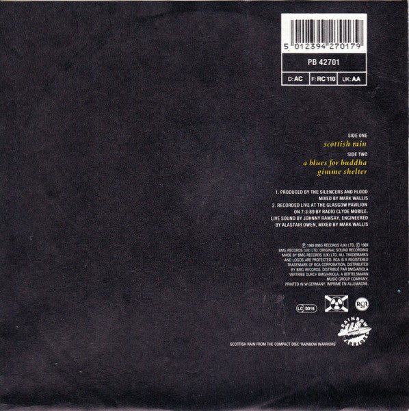 The Silencers : Scottish Rain (7", Single)