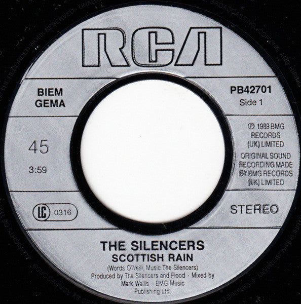 The Silencers : Scottish Rain (7", Single)