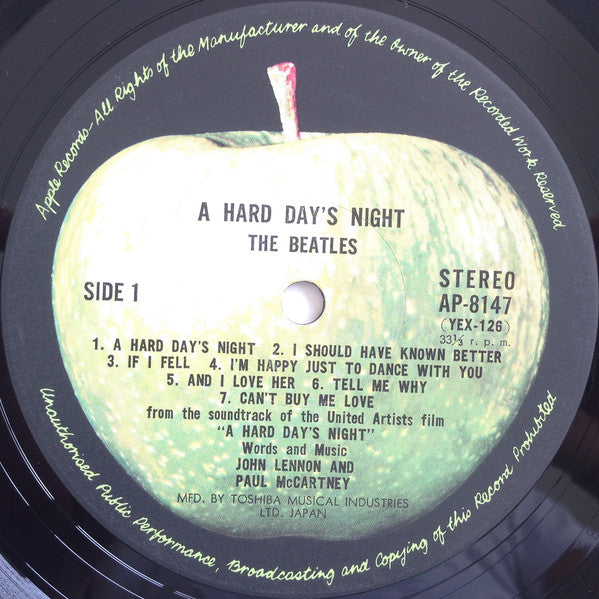 The Beatles : A Hard Day's Night (LP, Album, RE)