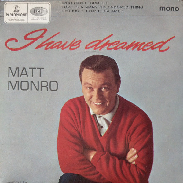 Matt Monro : I Have Dreamed (7", EP, Mono)