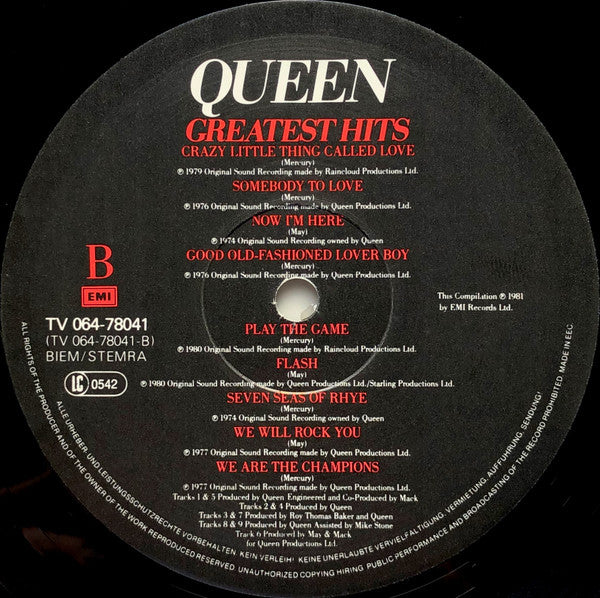 Queen : Greatest Hits (LP, Comp)