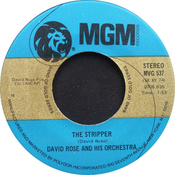 David Rose & His Orchestra : The Stripper / Love Is A Many Splendored Thing (7", Single, Pre)