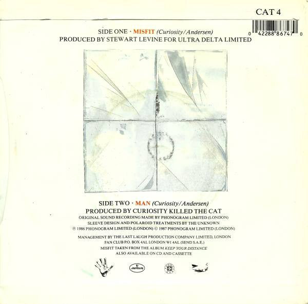Curiosity Killed The Cat : Misfit (7", Single, RE, Sil)