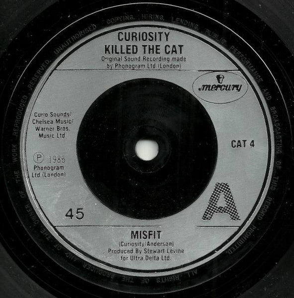 Curiosity Killed The Cat : Misfit (7", Single, RE, Sil)