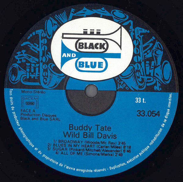 Buddy Tate Et Wild Bill Davis : Buddy Tate Et Wild Bill Davis (LP, Album)