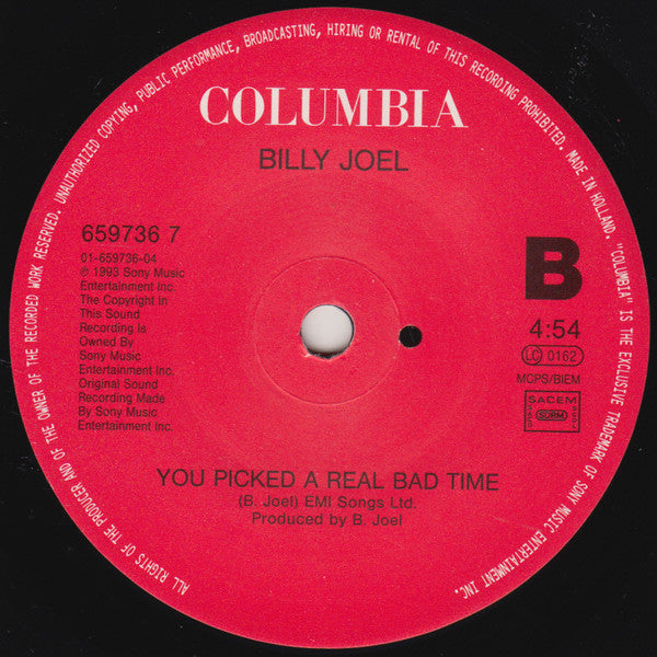 Billy Joel : All About Soul (7", Single)