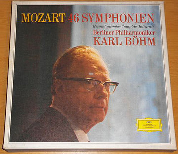 Wolfgang Amadeus Mozart, Karl Böhm, Berliner Philharmoniker : 46 Symphonien Gesamtausgabe, Complete, Integrale (16xLP, Comp + Box)