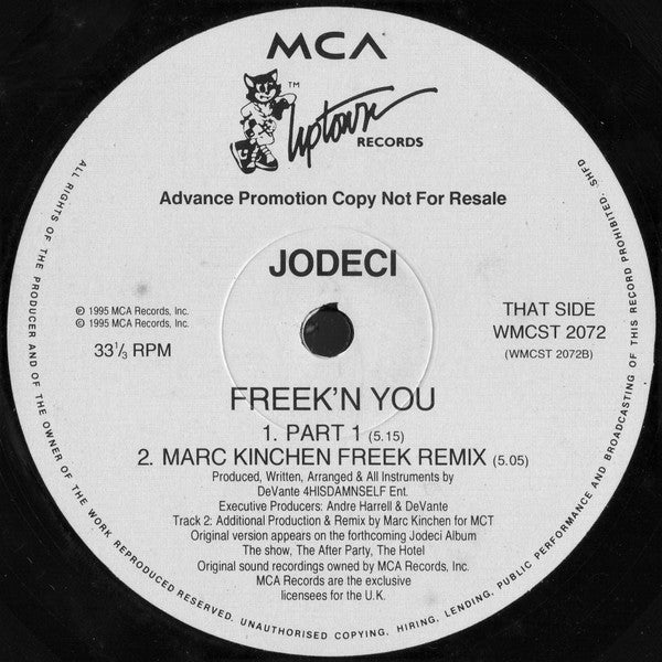 Jodeci : Freek'N You (12", Promo)