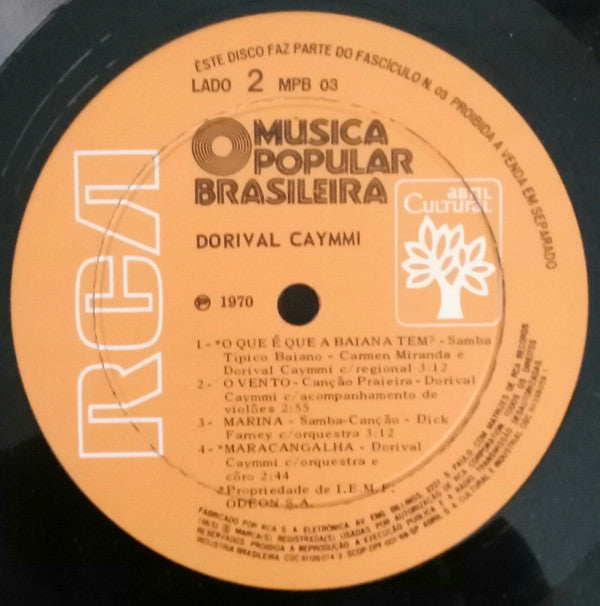 Various : História Da Música Popular Brasileira - Dorival Caymmi (10", Comp, Gat)