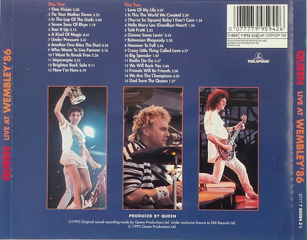 Queen : Live At Wembley '86 (2xCD, Album)