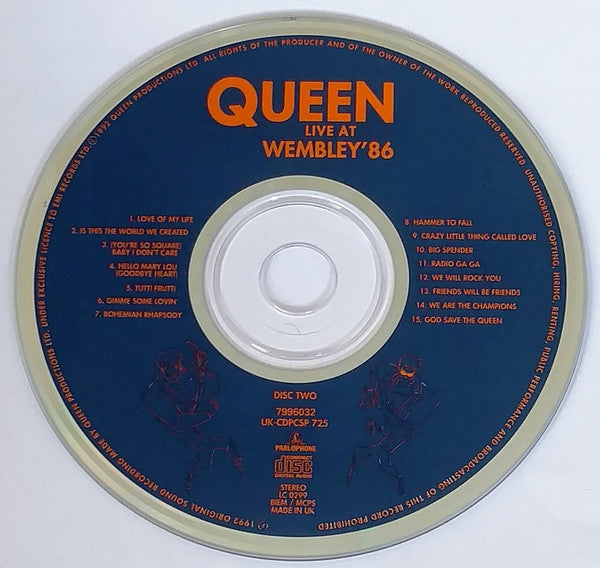 Queen : Live At Wembley '86 (2xCD, Album)
