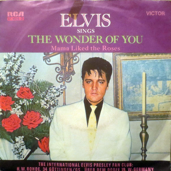 Elvis Presley : The Wonder Of You (7", Single)