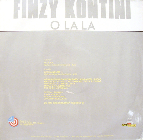 Finzy Kontini : O La La (12")