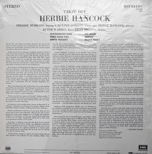 Herbie Hancock : Takin' Off (LP, Album, RE, RM)