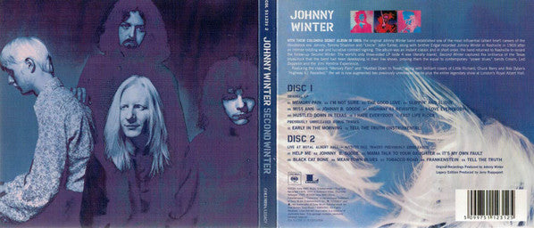 Johnny Winter : Second Winter (CD, Album, RE, RM + CD, Album, RM + Leg)
