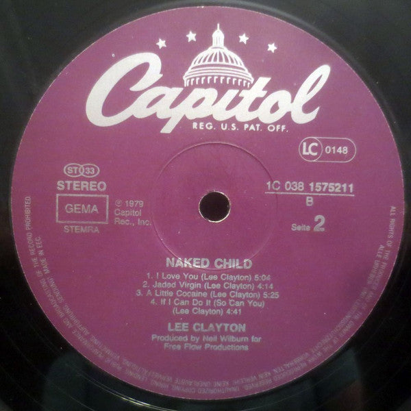 Lee Clayton : Naked Child (LP, Album, RE, Pur)