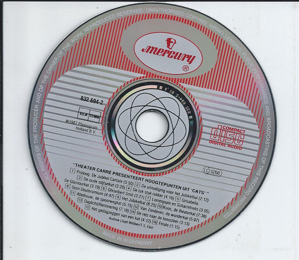 Various : Cats (Nederlandstalige Versie) (CD, Album)